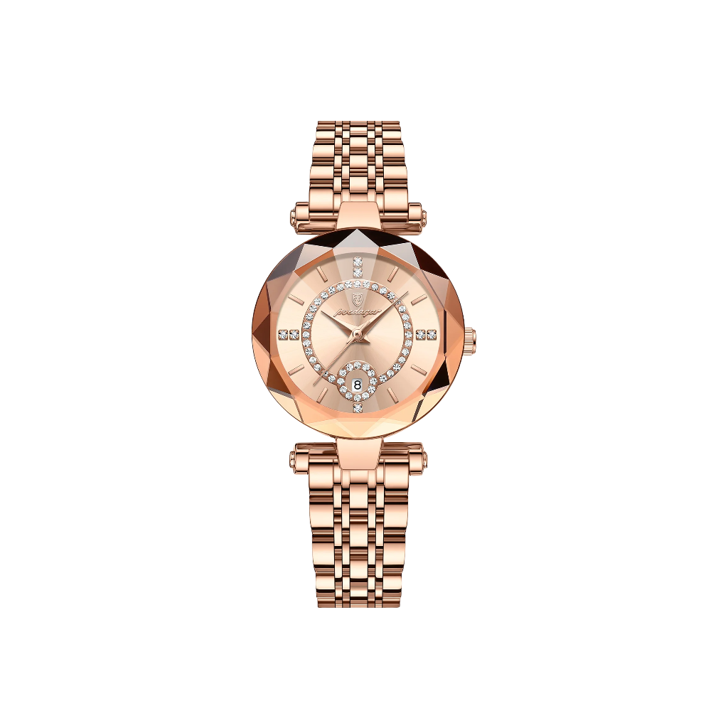 montre en acier doré, horalia, montre doré pour femme, montre en acier doré pour femme 