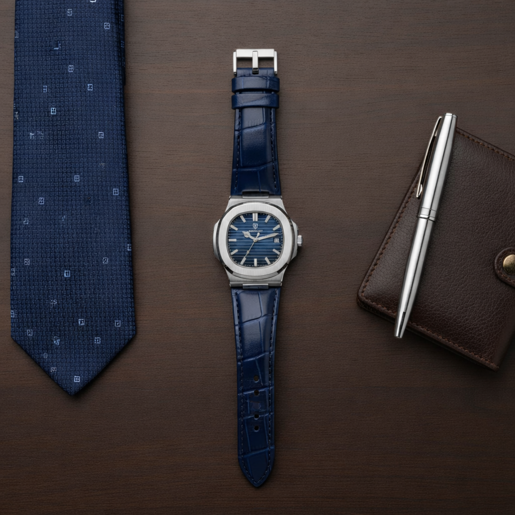 Montre carré pour homme, horalia, accessoire de luxe 