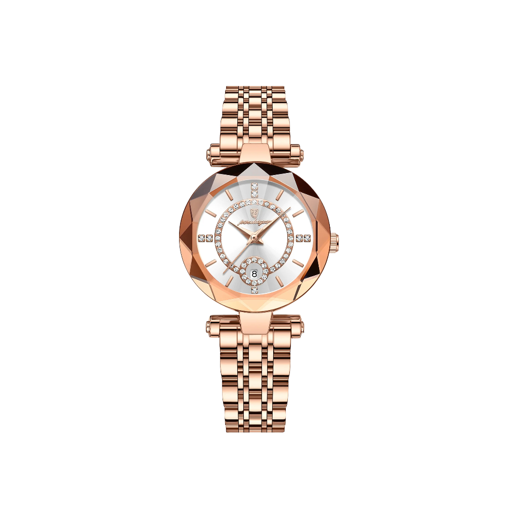 AURORA Argent | Montre Femme Luxe Acier Inoxydable