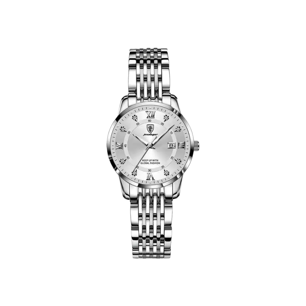 ÉLISE Argent | Montre Femme Business Acier Inoxydable