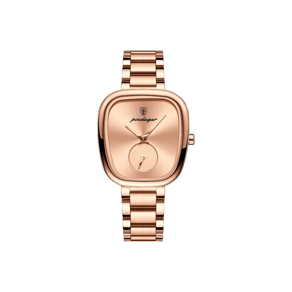 STELLA Or Rose | Montre Femme Design Original Acier inoxydable