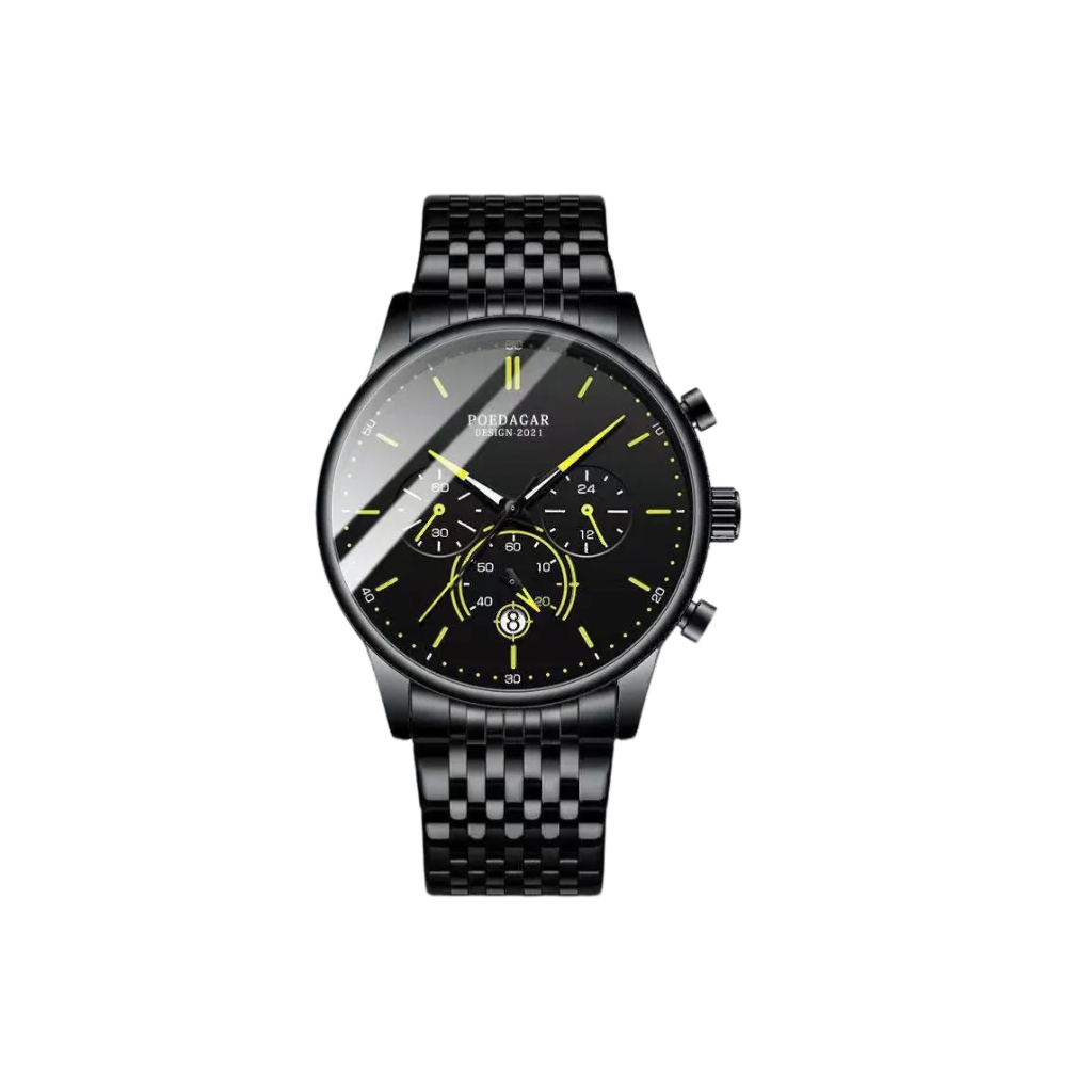 TITAN Chronographe | Montre Homme Sport Acier Inoxydable