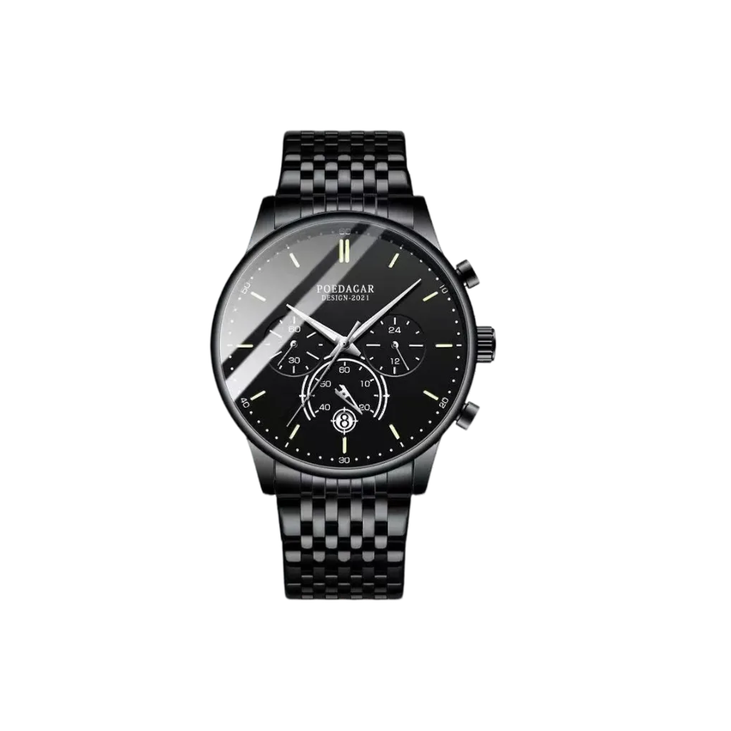 TITAN Chronographe | Montre Homme Sport Acier Inoxydable