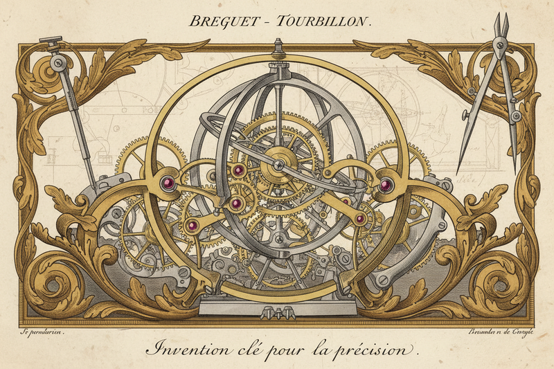 breguet et l'invention du tourbillon dans l'horlogerie 