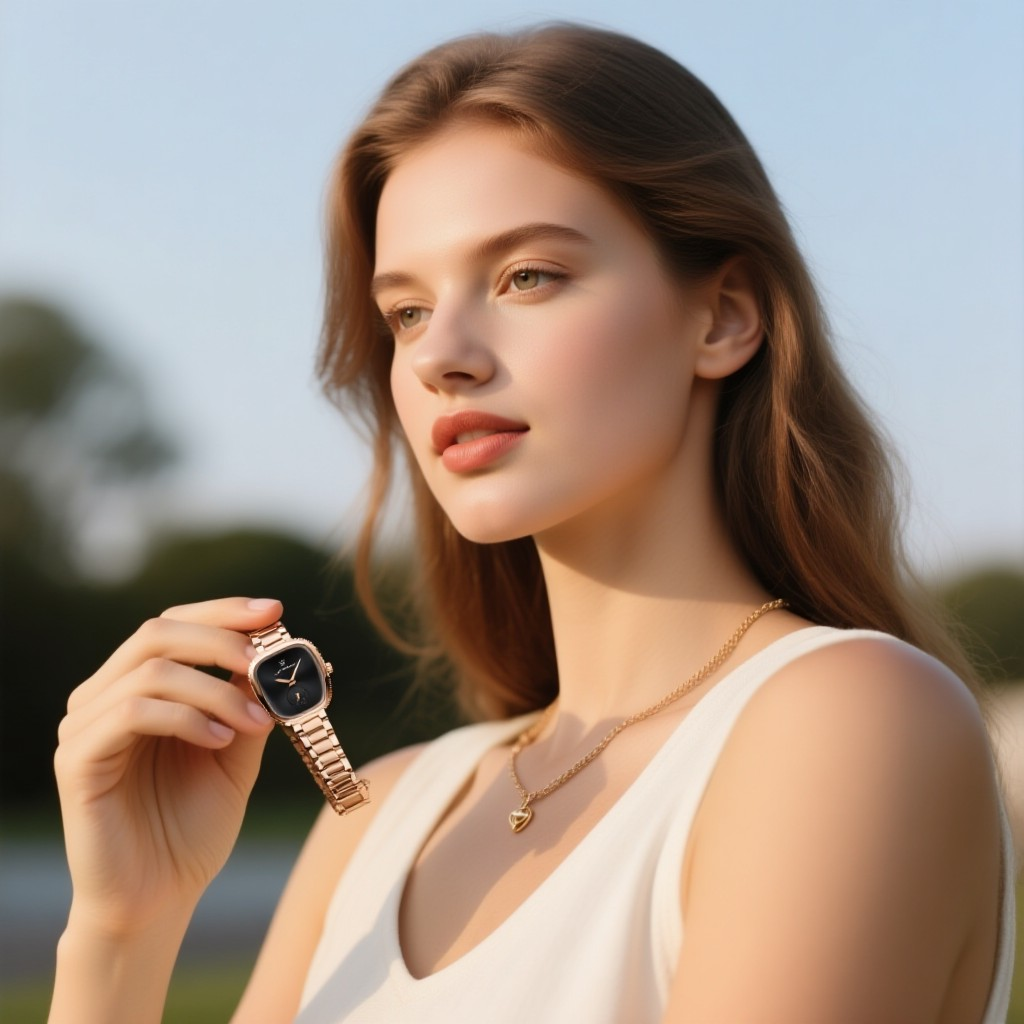 STELLA Or Rose | Montre Femme Design Original Acier inoxydable