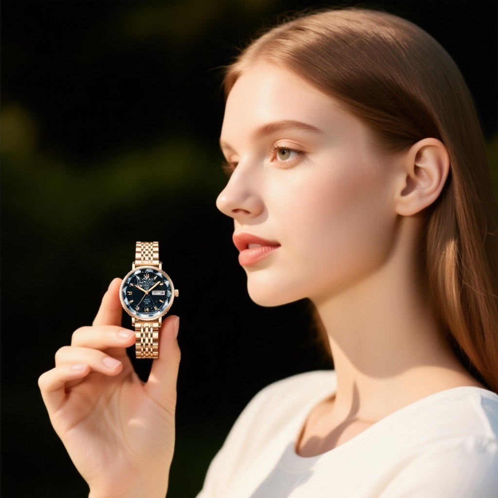 GRACE Or Rose | Montre Femme Bracelet Milanais Acier inoxydable