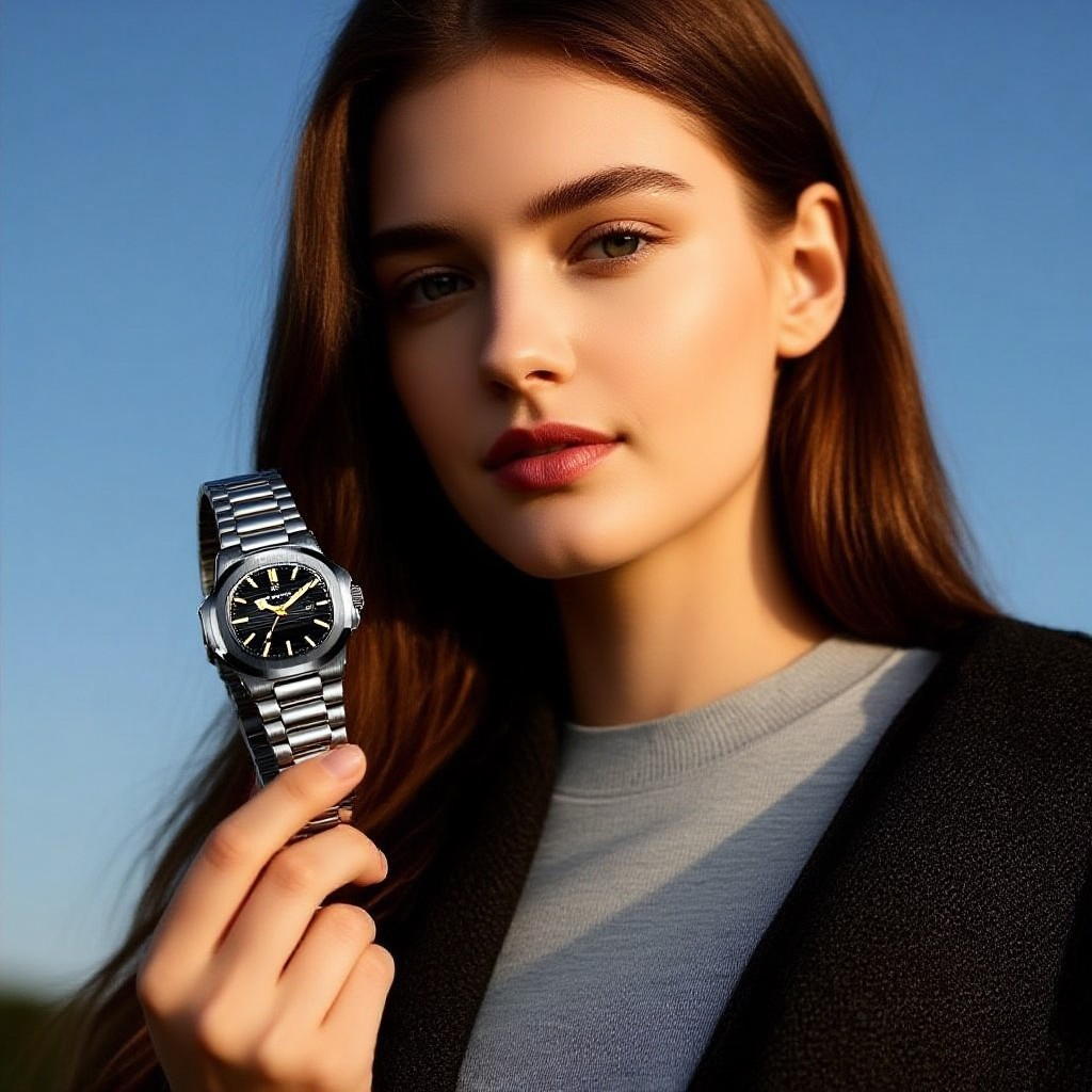 VICTORIA Carré | Montre Femme Cadran Carré Acier