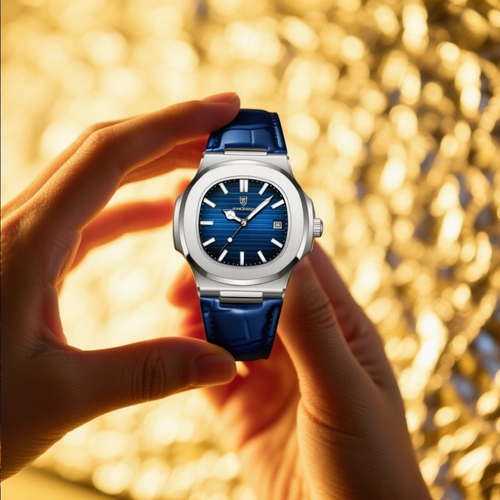 MARCUS Carré | Montre Homme Cuir Élégant