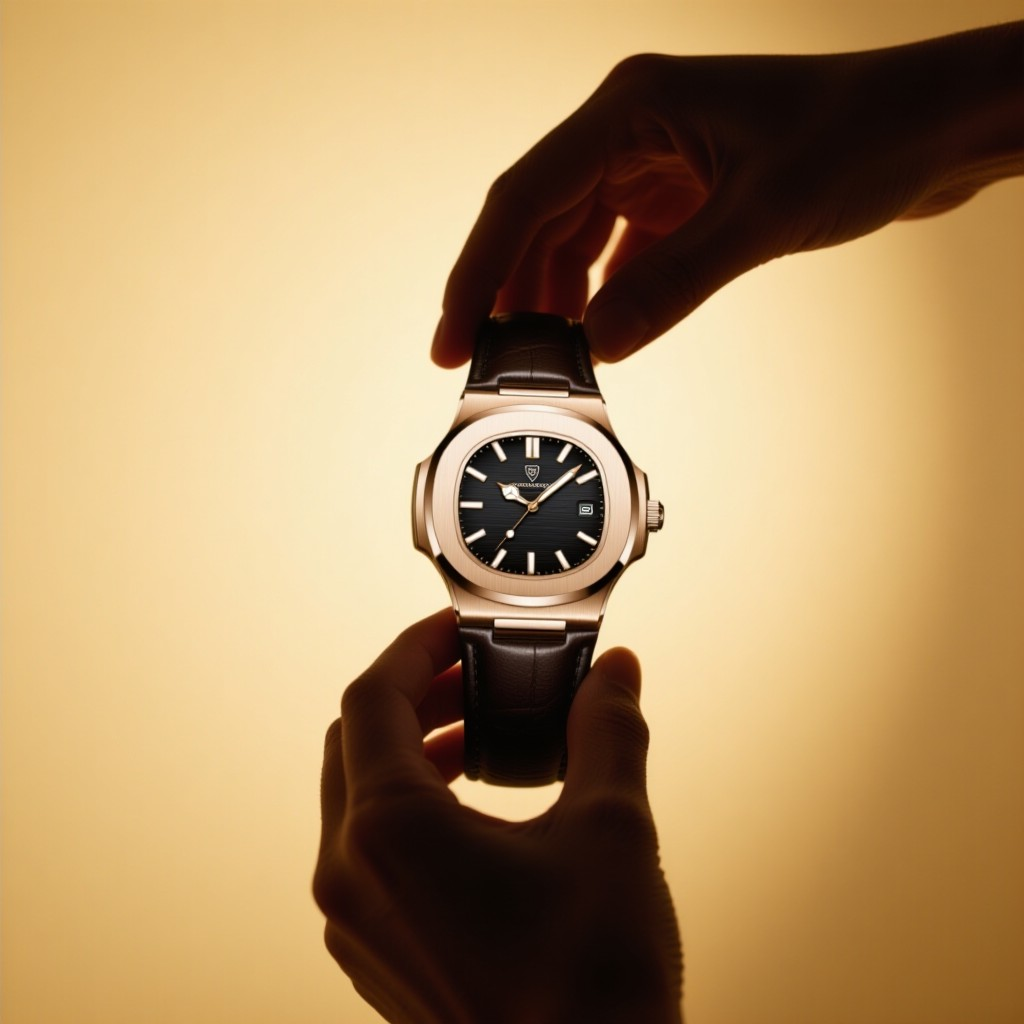 MARCUS Carré | Montre Homme Cuir Élégant